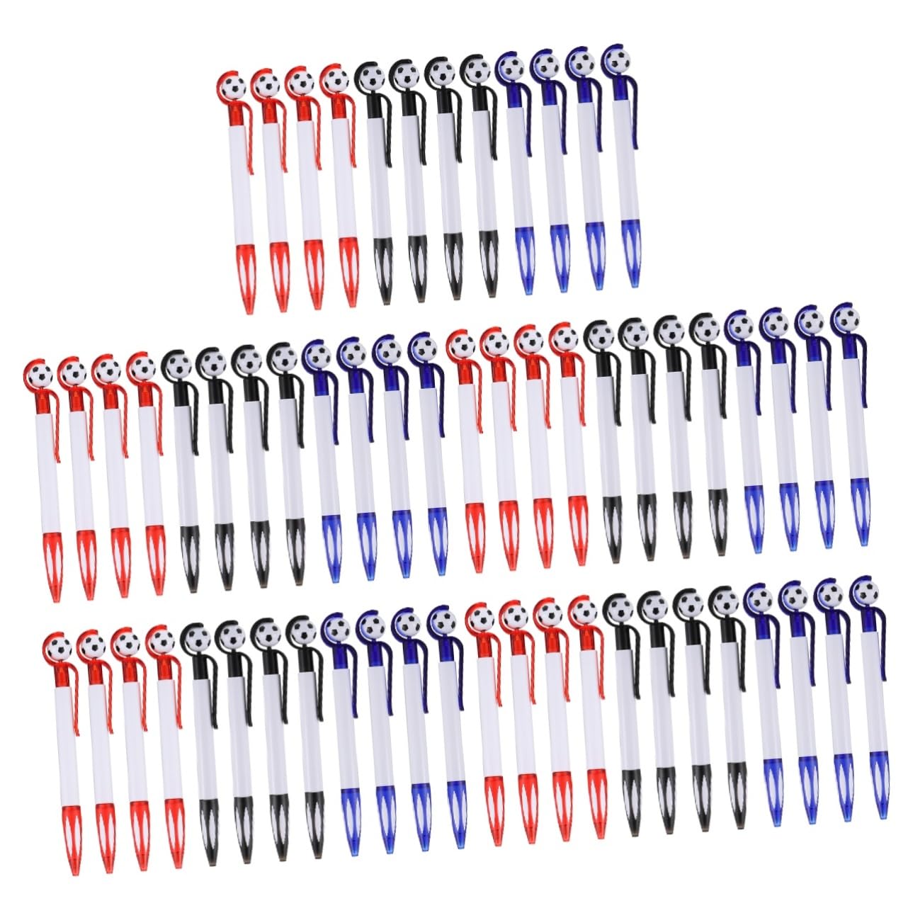 VILLCASE 5 Set Penna A Sfera Penne A Sfera Squadra Di Calcio Piatti Di Carta Da Calcio Penne Da Calcio Novità Penna Da Calcio in Plastica Artigianale Pennarelli in Plastica 18 Pezzi * 5