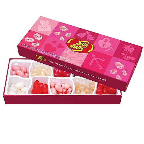 Jelly Belly - Caja de regalo para el día de San Valentín, surtido de 10 sabores, caramelos de gelatina multicolor, 4.25 onzas