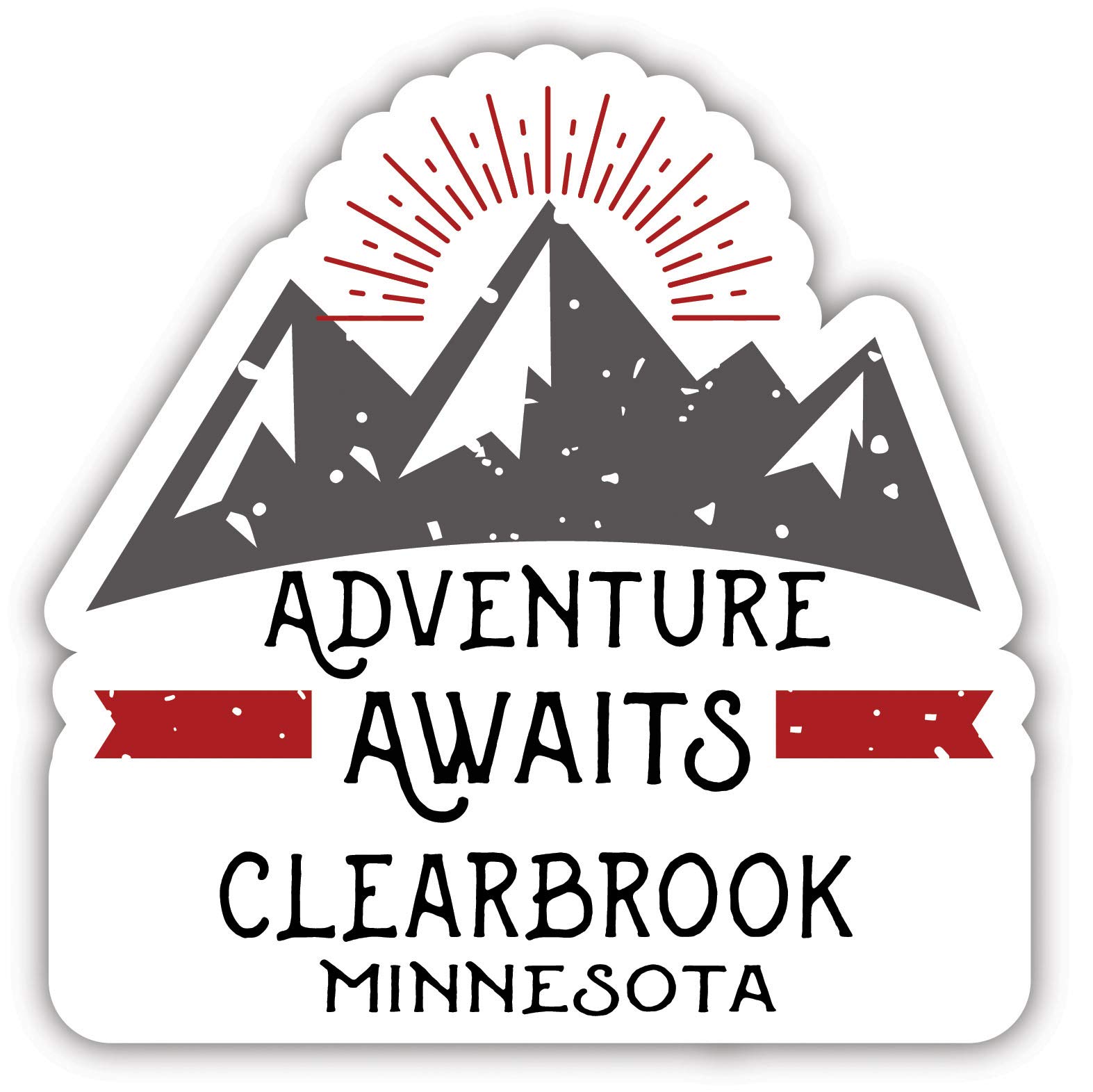 Clearbrook Minnesota Souvenir 4 Inch Vinyl Decal Sticker