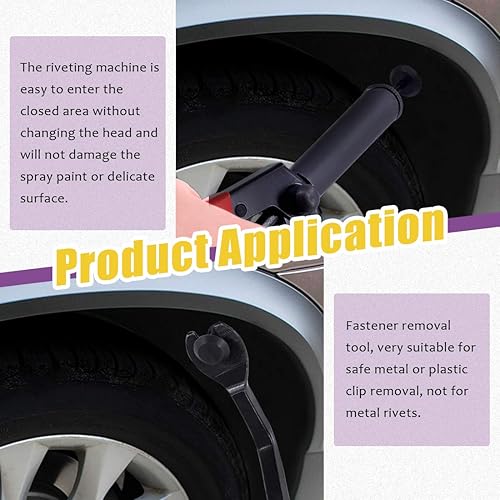 Miniatura 7 de Swpeet Juego de 41 pistolas de remache de polietileno con 1 herramienta de extracción de remaches, herramienta de remache de polietileno para todos