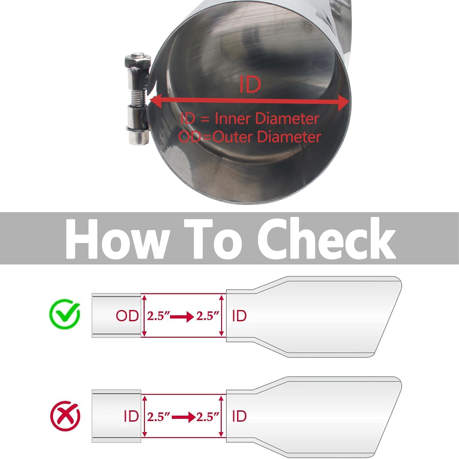 Turn Down Exhaust Tip 4 Inch Inlet 4" Outlet Diameter 12" Long Stainless Steel Bolt On Diesel Muffler Tip