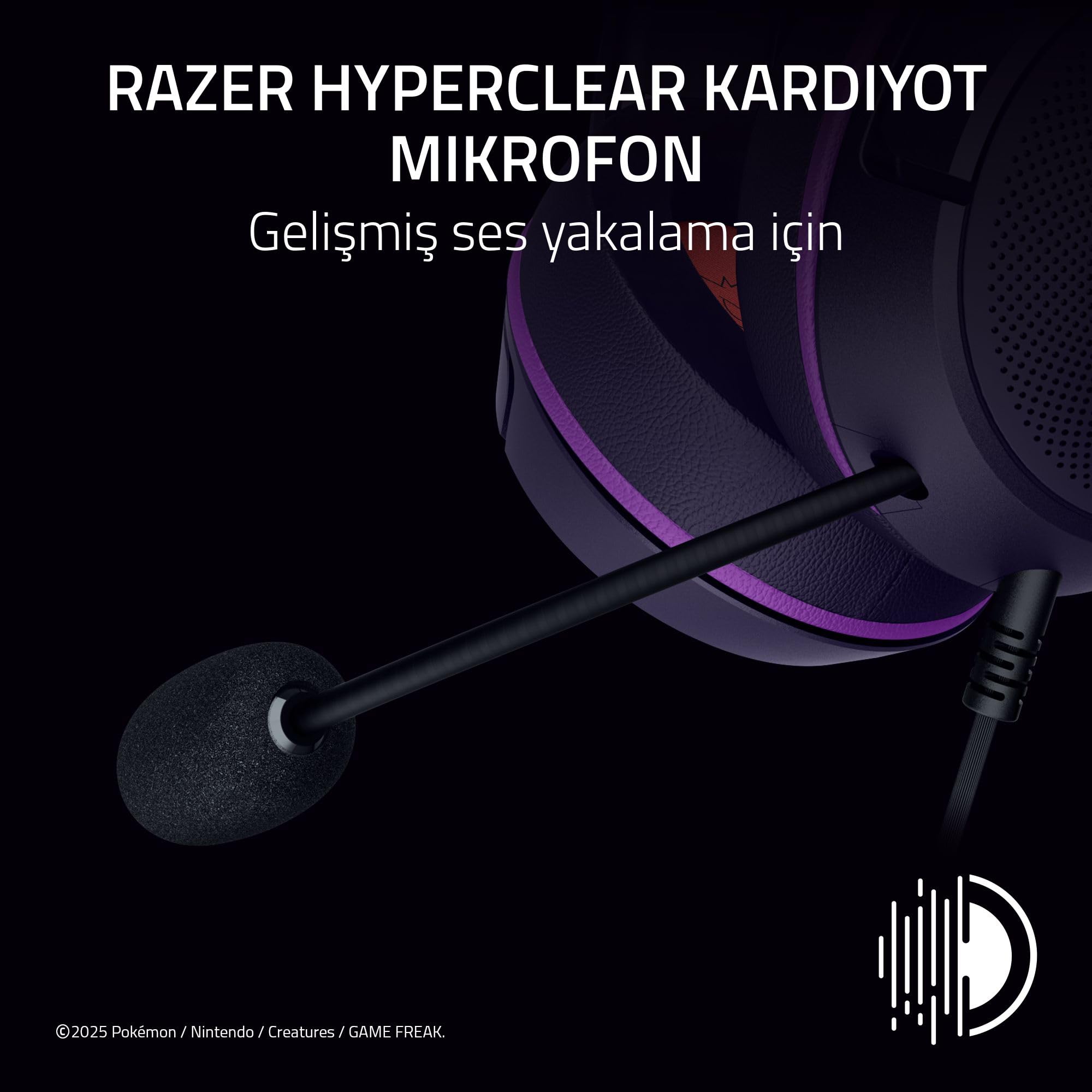 Razer Kraken Kitty V2 - Pokémon Gengar Edition - USB Kulaklık