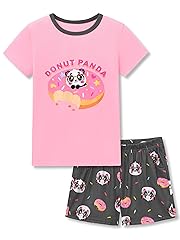 Pink Donut Panda for Girls (Short Sleeve & Shorts)