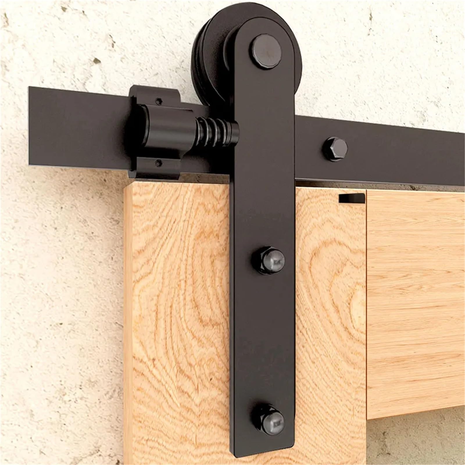 Barn Door Sliding Kit, Barn Door Hardware Kit for Single Sliding Rail I Shape Roller 4-20 FT Mechanism(305cm 10FT Rail kit)