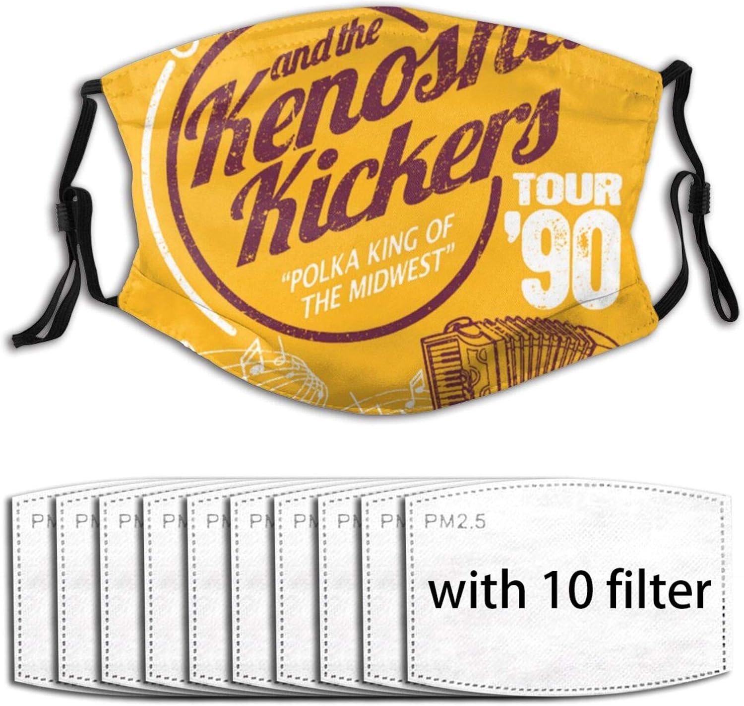 Gus Polinski and The Kenosha Kickers Outdoor Face Mask Reusable