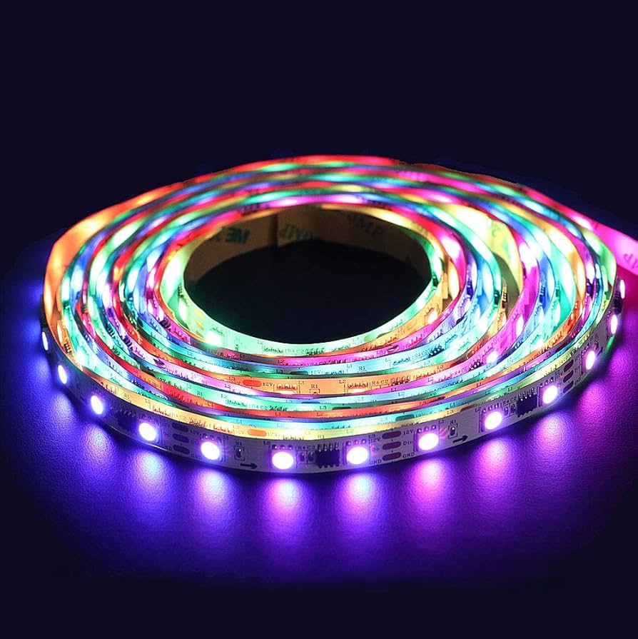 Amazon.co.jp: 屋内 専用 RGB LED テープ ライト 5m LED 300連