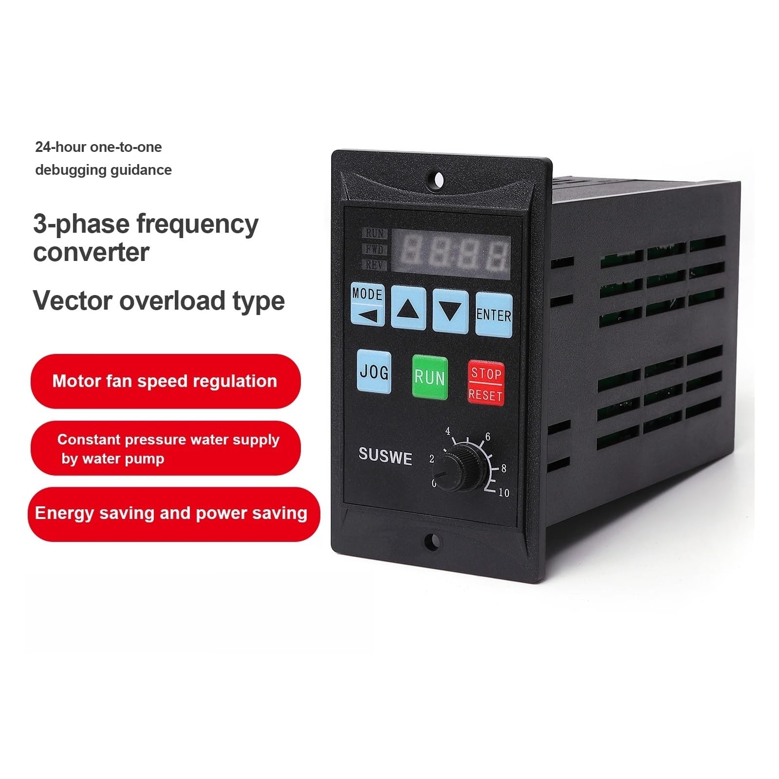 Variador de Frecuencia, Convertidor de frecuencia VFD de 750 W, entrada monofásica de 220 V a trifásica de 220 V, RS485, for accionamiento de motor de CA