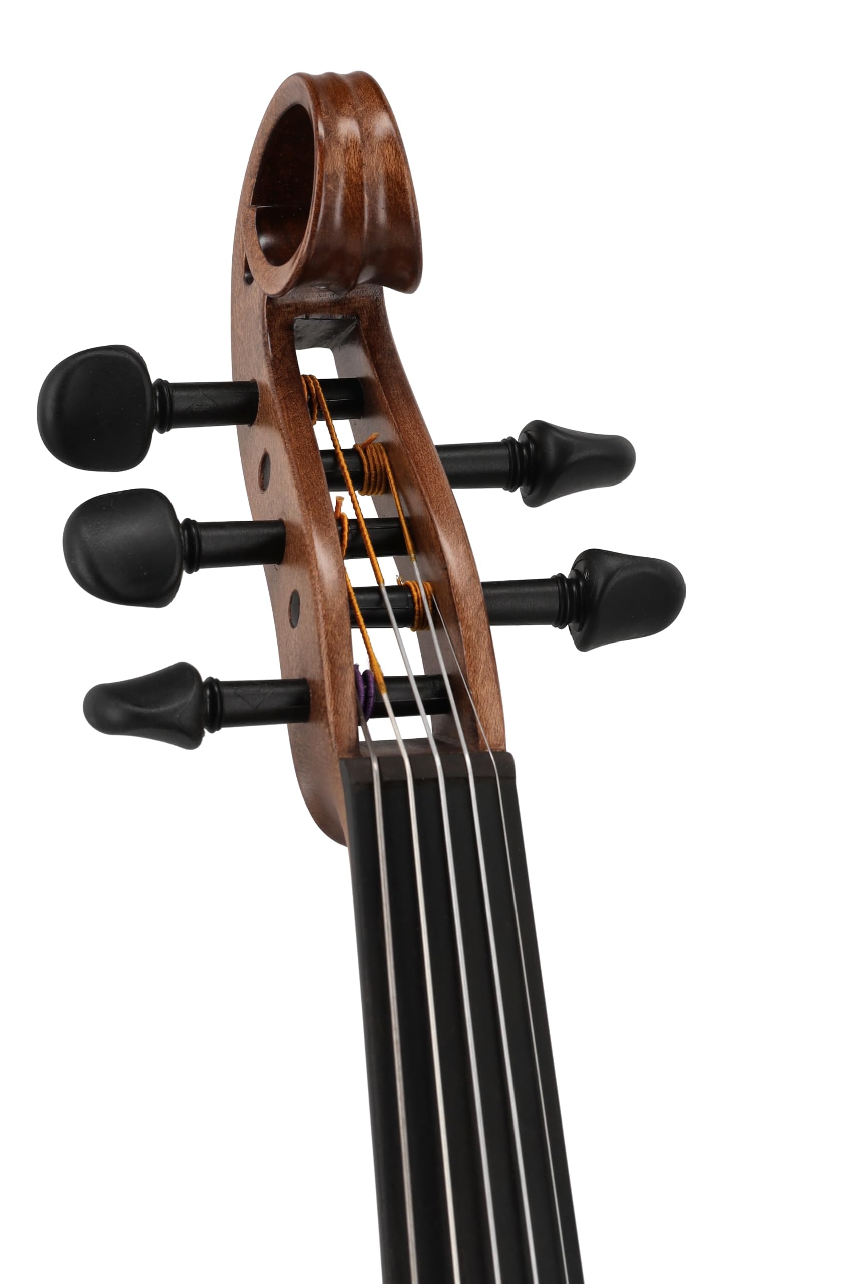 Violino elettrico GEWA, violino elettronico, Novita 3.0 oro-marrone con adattatore per poggiaspalla, 5 corde