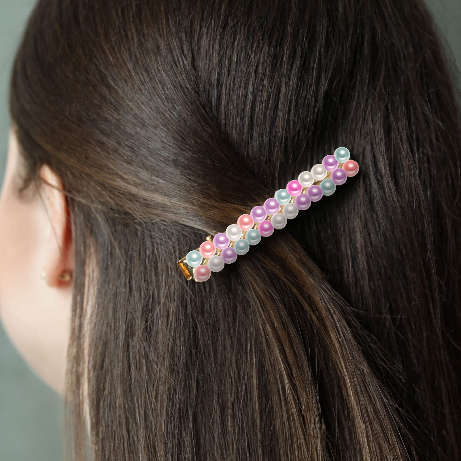 2800-Piece Pearl Stickers Set - 4 Size Self-Adhesive Faux Pearls For Crafts, Nails & Decor