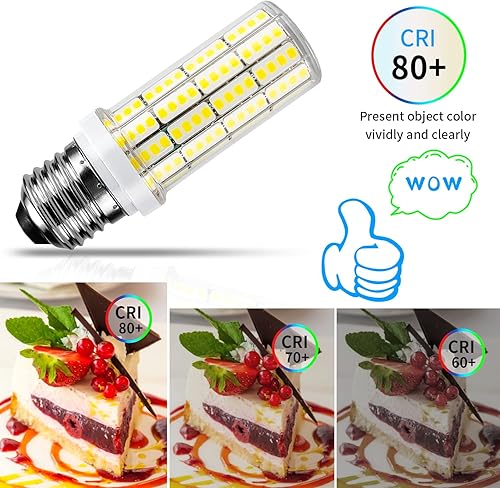 Miniatura 4 de Bombilla LED 6 unids 200 W equivalente a 2500 lúmenes 5000 K luz blanca fría 20 W bombilla LED súper brillante E26E27 base impermeable LED bombilla