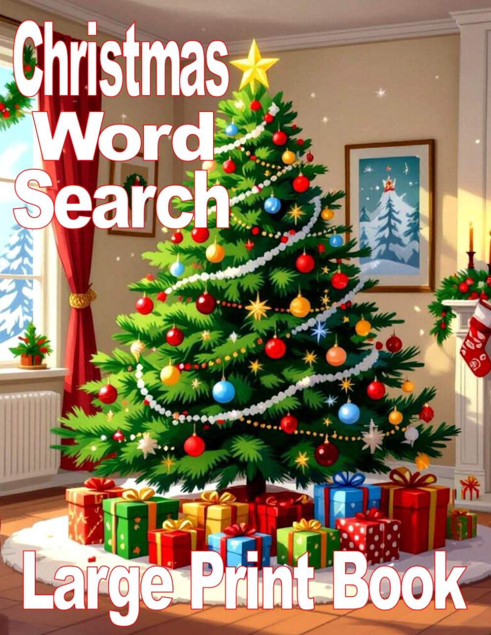 Christmas Word Search Large Print Book: Festive Word Search Puzzles for Christmas and Holiday Fun!