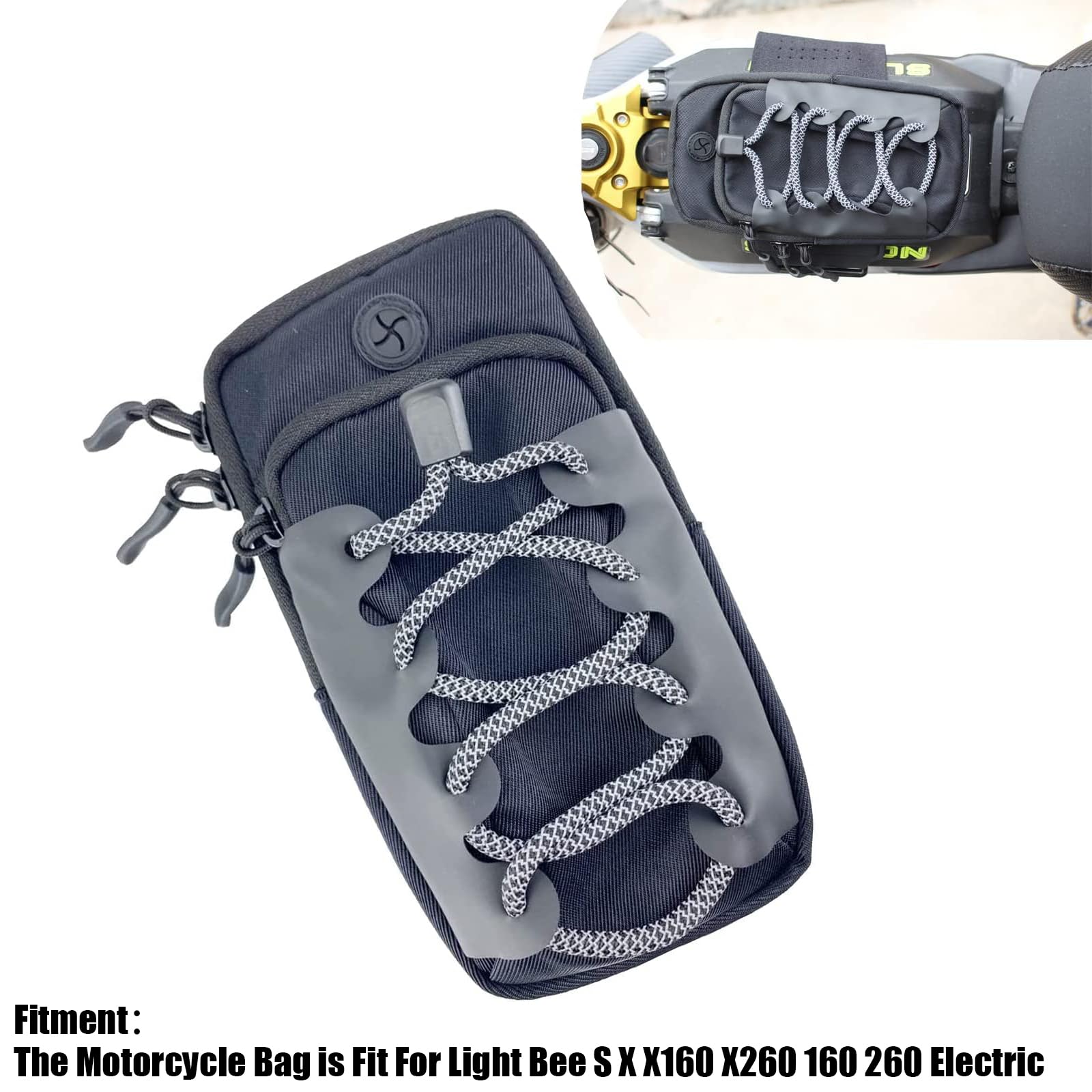 Adsspro Motorcycle Waterproof Wallet Card Bag Wrist Commute Bag Front Frame Bag Storage Bag Battery Tank For Light Bee S X X160 X260 160 260 Electric Dirt Pit Bike