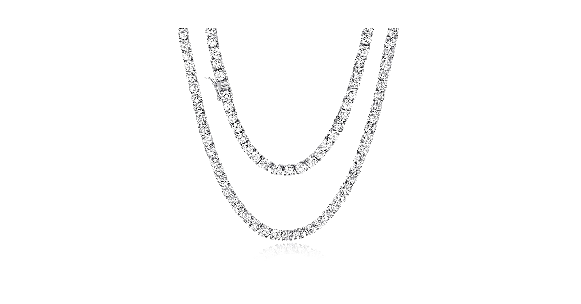 ジルコニア　テニスチェーン　アイスドアウトチェーン 楽天市場】【送料無料】 ネックレス テニス チェーン ラウンド