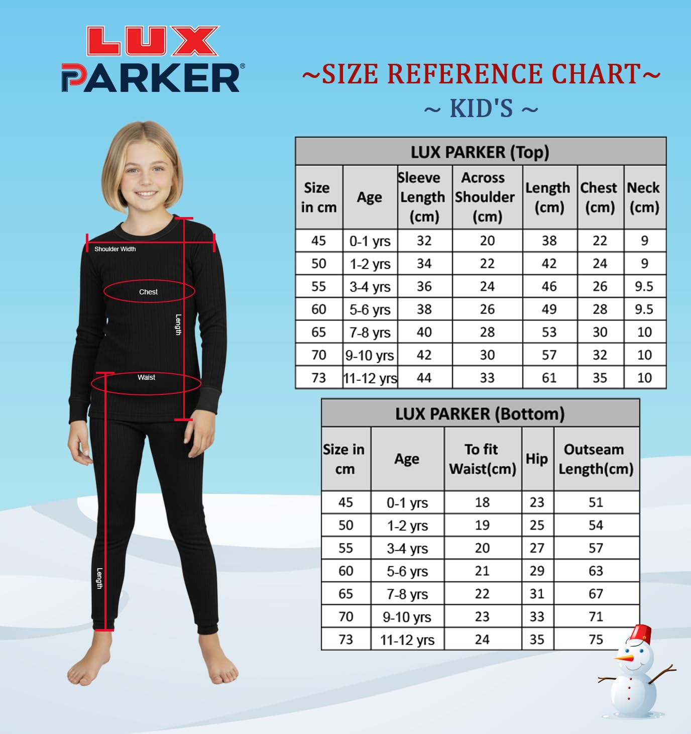 Lux Parker Girl's Black Thermal Trouser_Parker_Girls_TRO_BLK_65_1PC - Image 2 thumbnail
