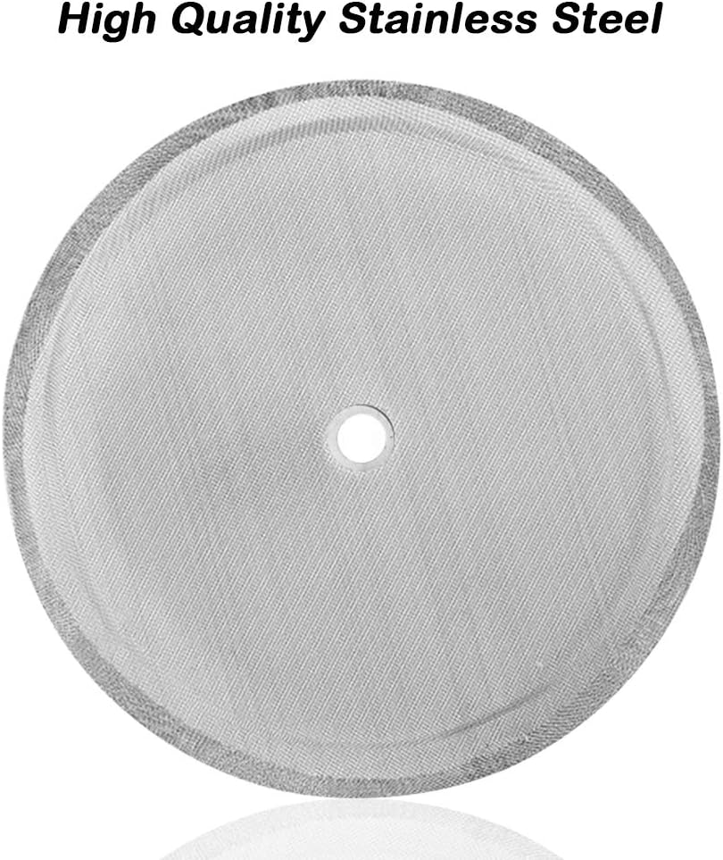 6 Packs French Press Replacement Filter Screen, DaKuan 4 Inch Stainless Steel Mesh Replacements for 1000 ml / 34 oz / 8 cup French Press