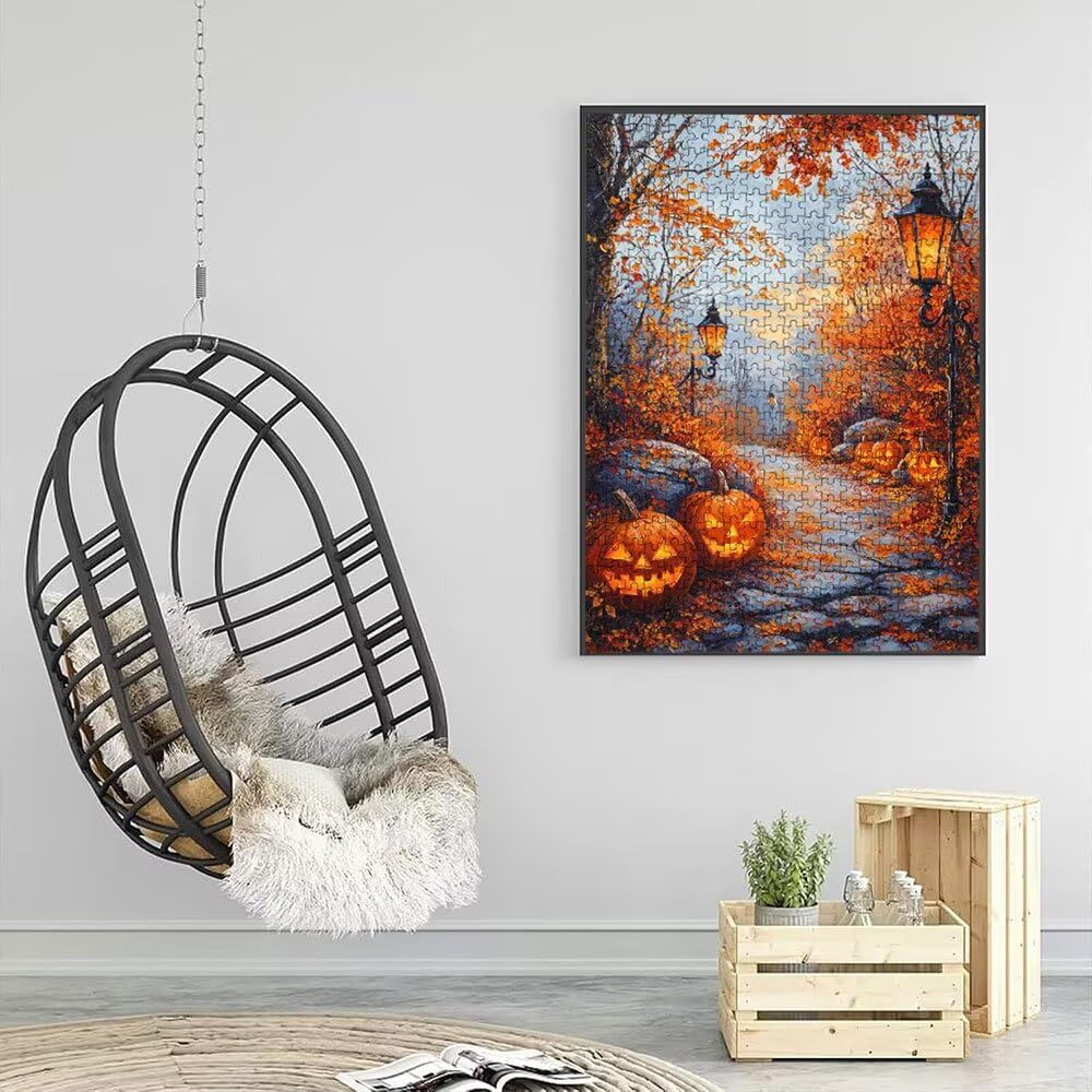 Puzzle 3000 elementów, puzzle dla dorosłych artystyczna dynia droga puzzle, gra puzzli, drewniane układanki, niemożliwe klasyczne układanki, do gry edukacyjnej wyzwanie zabawki, rodzinne układanki
