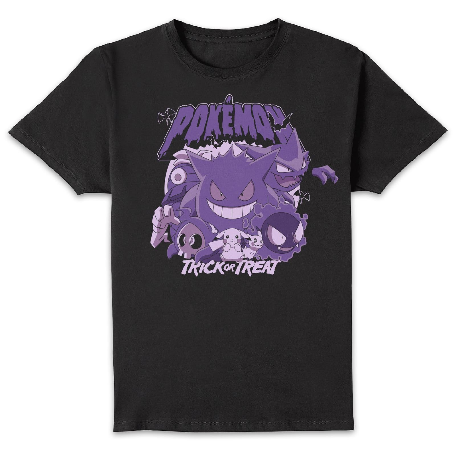 Zavvi Unisex Multi Official Pokémon Trick Or Treat T-Shirt Mens Black - S