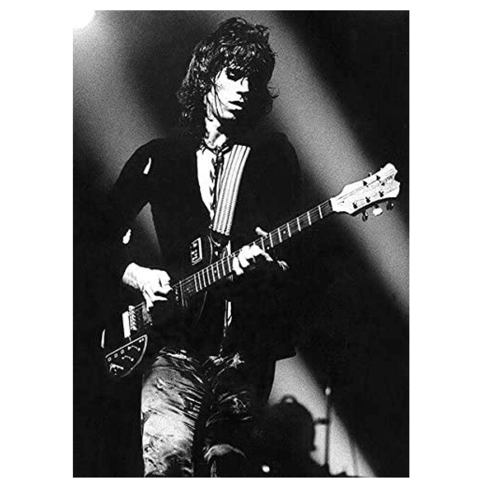 Amazon.co.jp: キースリチャーズ-1973-ポートレートHDプリントポスター  