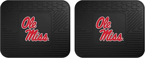 Miniatura 2 de FANMATS 11779 Ole Miss Rebels Back Row - Tapete utilitario para automóvil, 1 pieza, 14 x 17 pulgadas, protección para todo tipo de clima, ajuste
