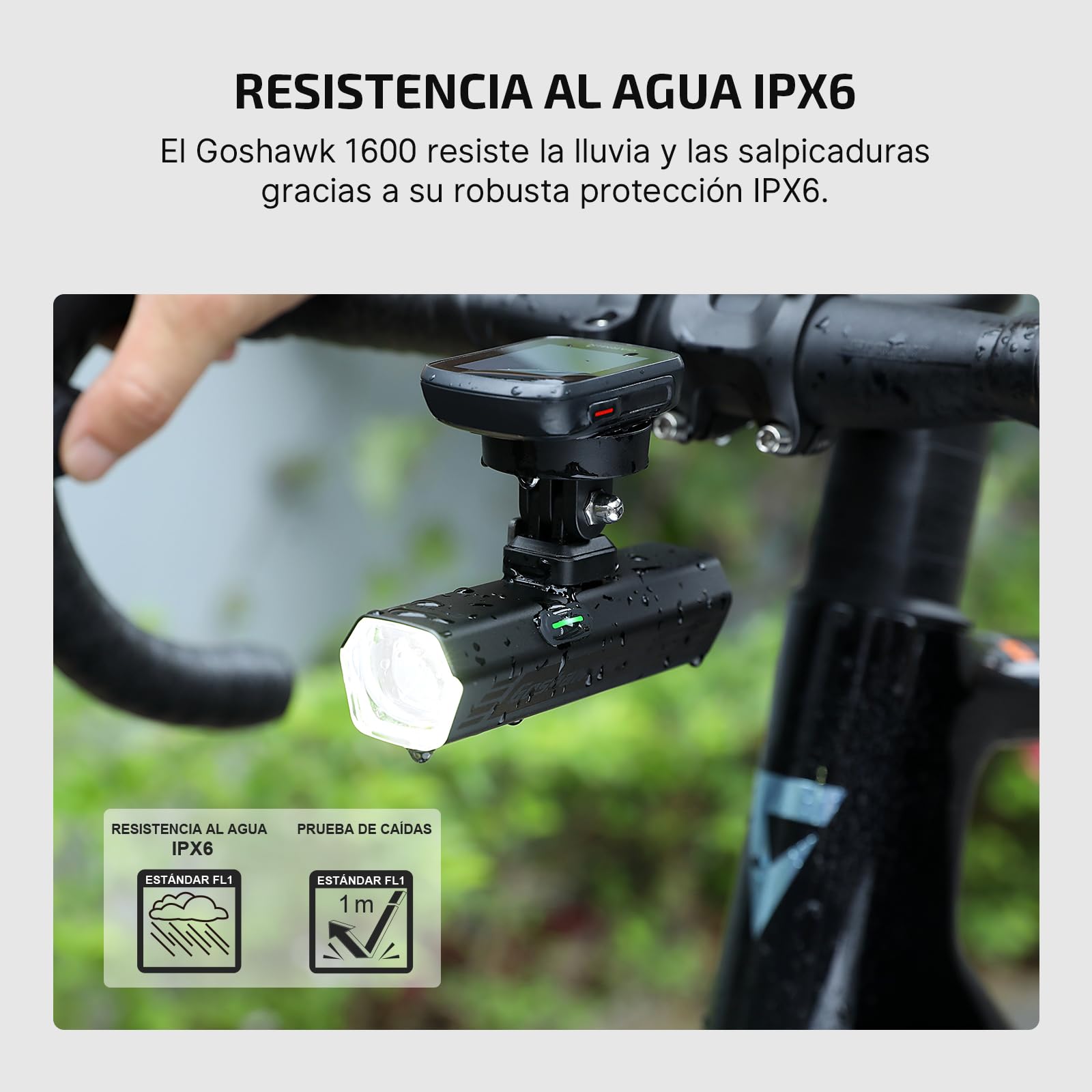 OLIGHT Goshawk 1600 Luz Bicicleta Delantera Alta Potencia 1600 Lúmenes