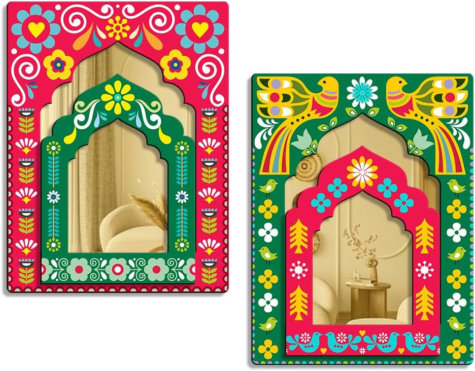 Sehaz Artworks Home Decoration Items for Living Room | Jharokha wall hangings for living room | Wall Decoration Items for Bedroom | Decorative Items for Home wall | Mirror Jharokha Wall Decor