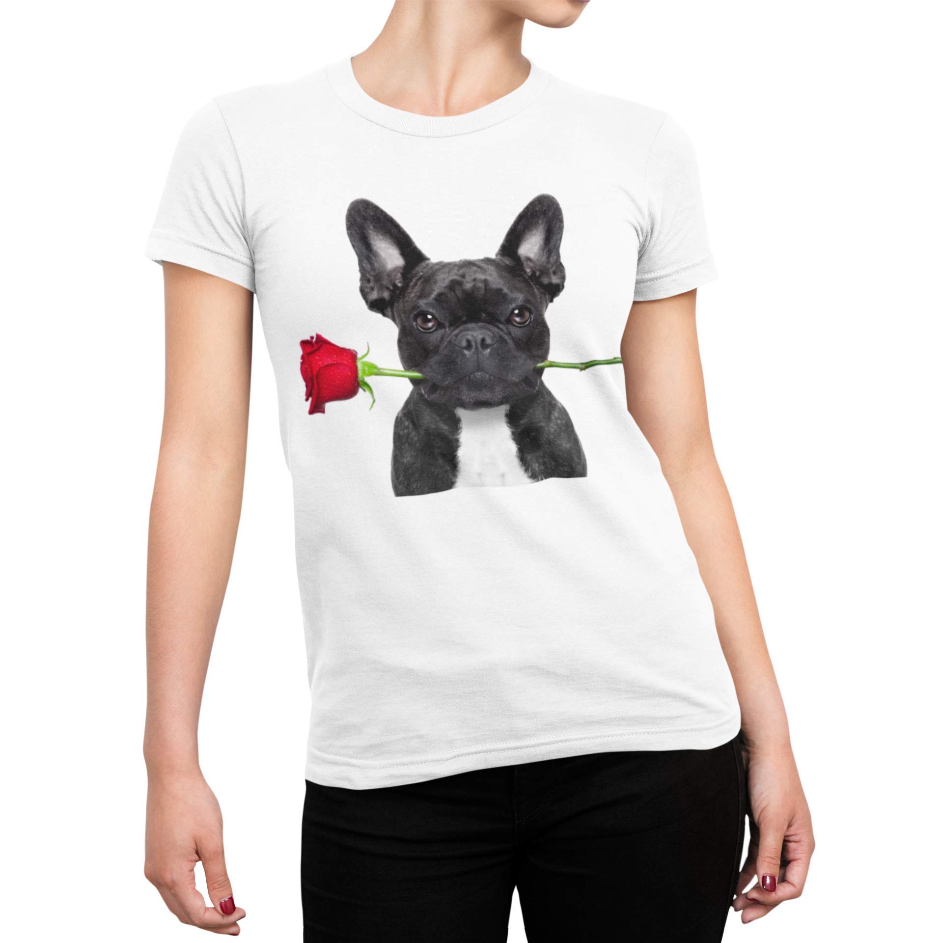 Super LemonSuper Lemon French Bulldog Ladies Womens T-Shirt - Great Gift Present for Any Dog Lover, Bulldog Owner, Perfect for Christmas, Birthday, Mothers Day Fathers Day