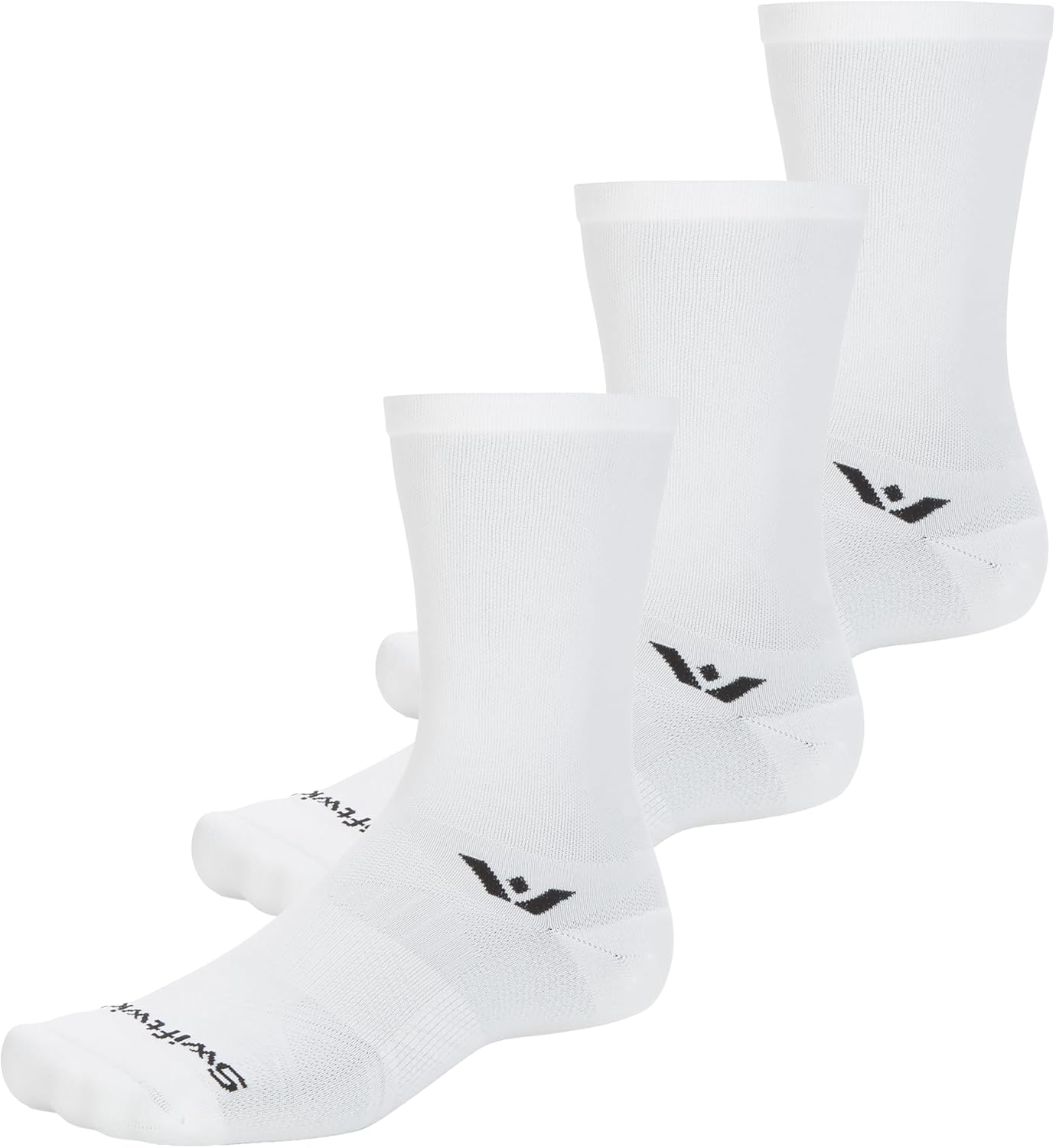 Swiftwick- ASPIRE Crew Cycling Socks, Firm Compression Fit, Moisture Wicking
