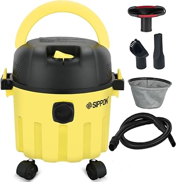 Wet Dry Shop Vacuum, Small Portable with Blower for Car GarageLow