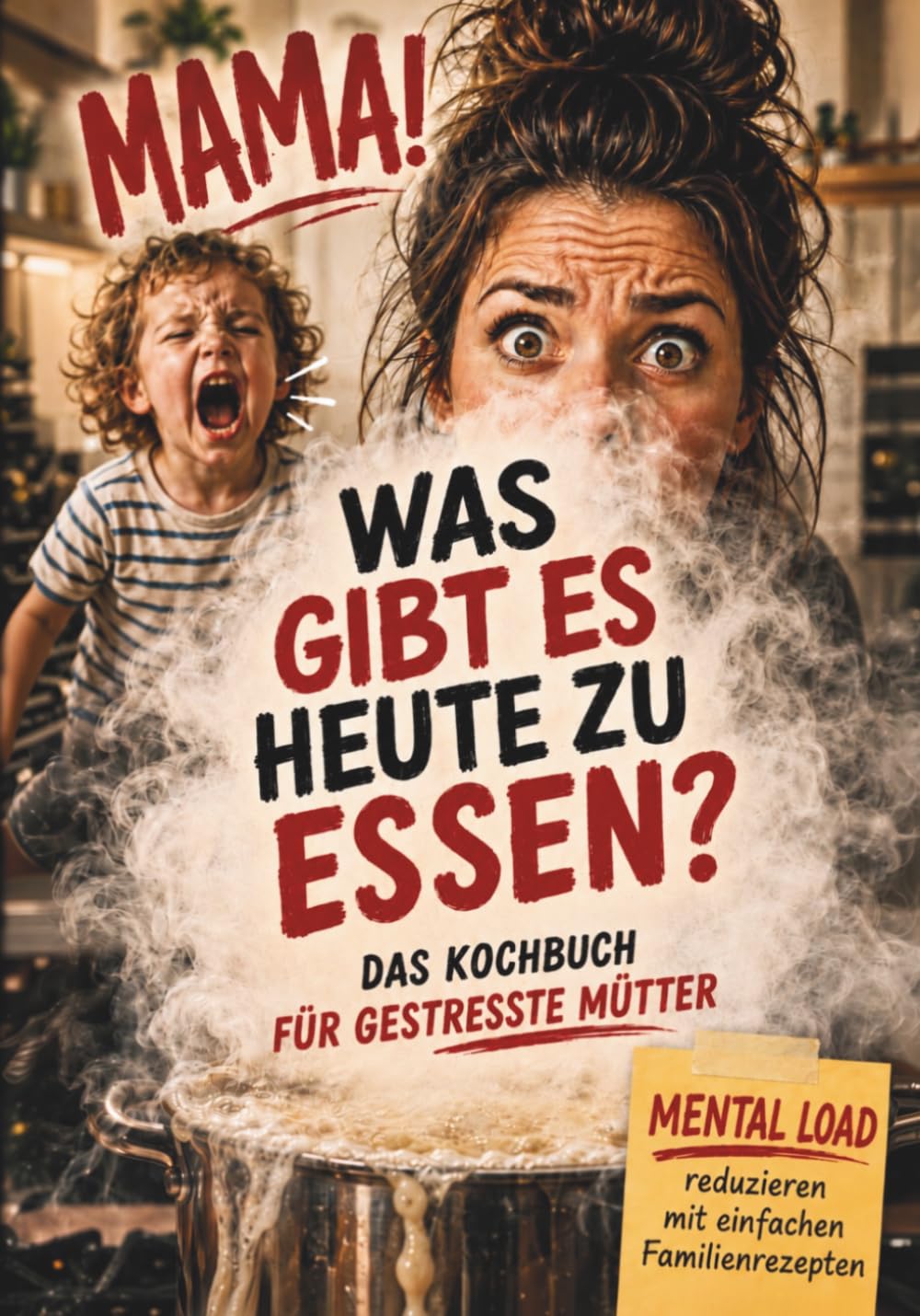 Mama! Was gibt es heute zu essen? Das Kochbuch für gestresste Mütter – Mental Load reduzieren mit einfachen Familiengerichten & schnellen Rezepten für die ganze Familie