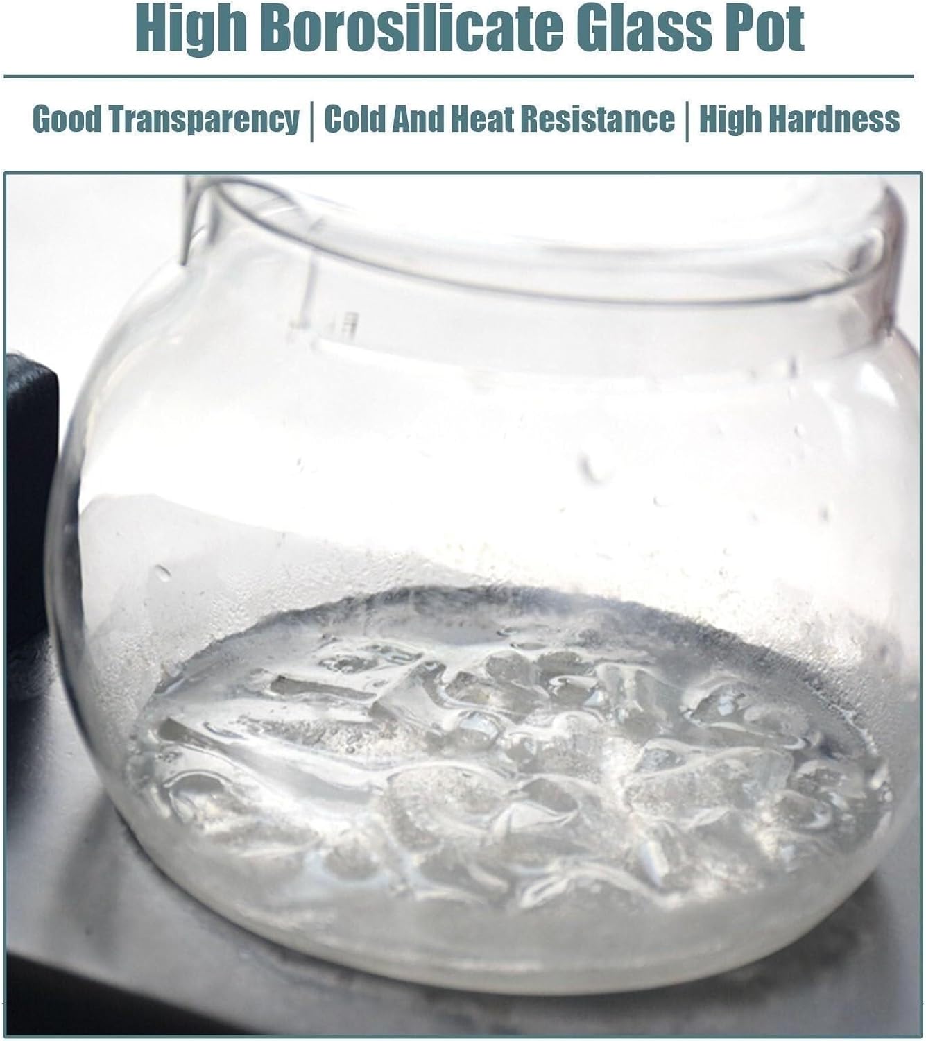 Cold Brew Coffee Maker Tower, Ice Drip Coffee Brewer with Adjustable Drip Speed, Borosilicate Glass for Office Commercial Use