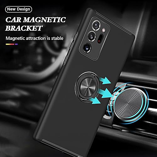 Miniatura 6 de Funda para Samsung Galaxy Note 20 Ultra con protección de pantalla de TPU flexible autorreparable 2 unidades, funda con función de atril invisible