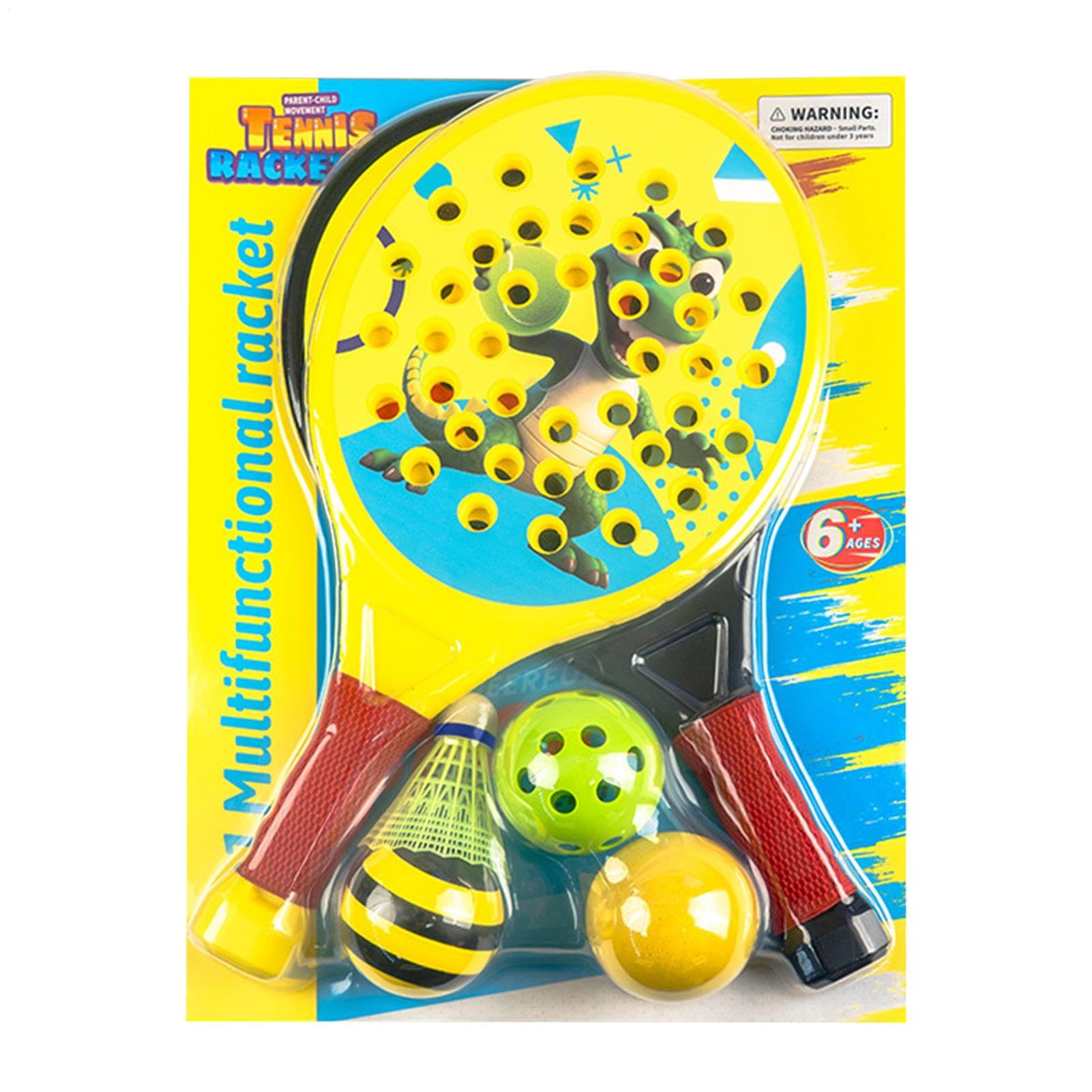 Raquettes dinosaure légères portables kit 2 pièces garçons parc - 8