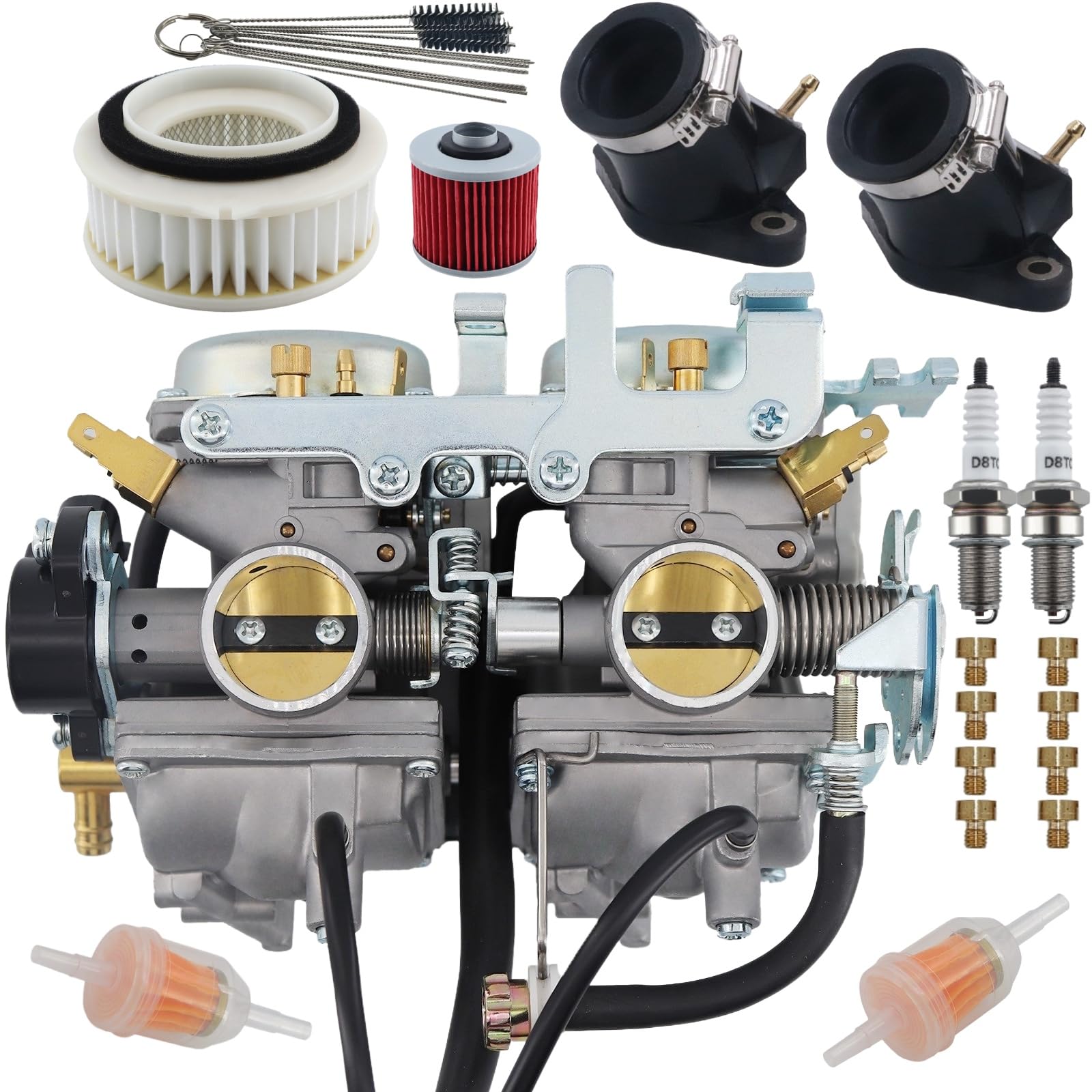 Photo 1 of Carburetor Carb for Yamaha V-Star 650 Classic Custom Silverado XVS650 1998-2011 5BN-14900-01-00 5BN-14900-40-00 (Carburetor W/Intake Manifold + Filters)