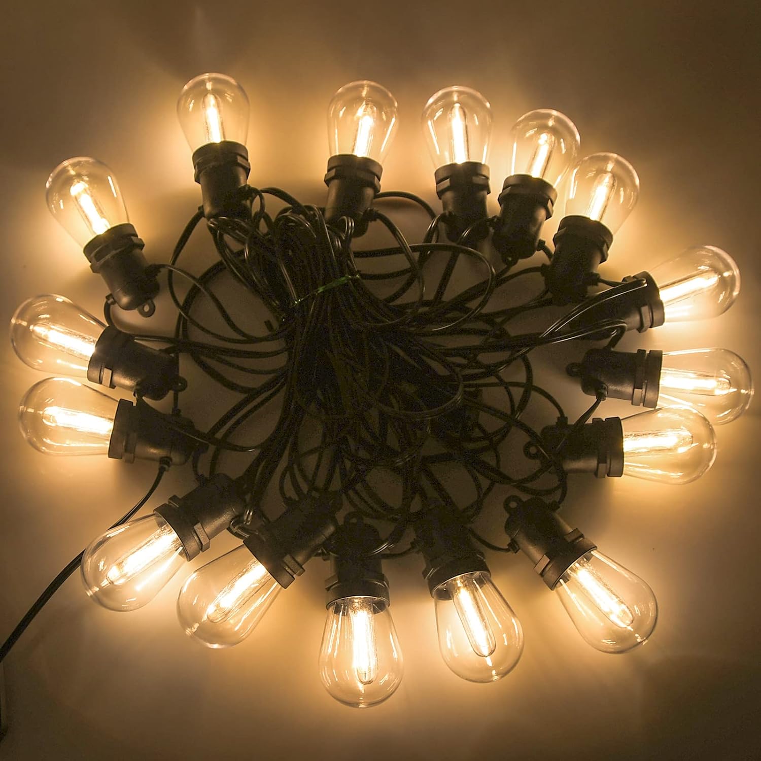 New S14 LED String Light Replacement Bulb, 12PK LED Bulb, 0.6 Watts 120 Volts, E12 Screw Base, Warm White