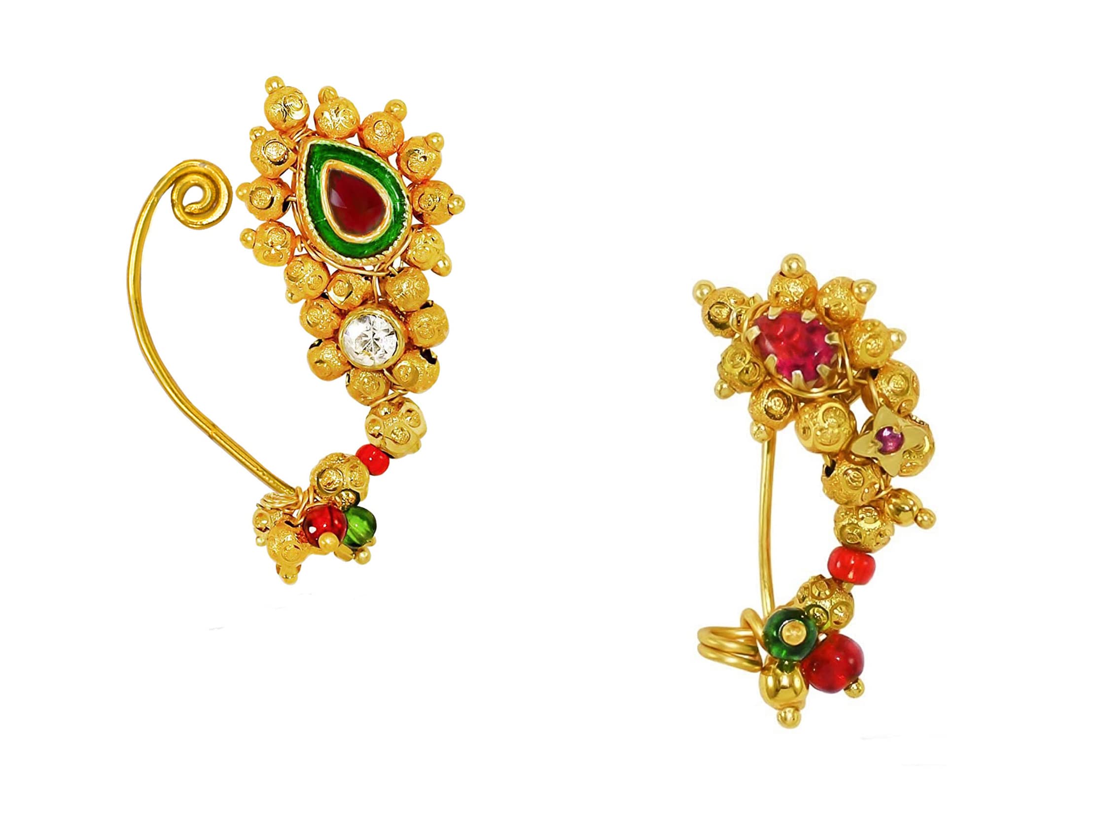 See full amazon price history chart for KYOOT JEWELS Small Size Traditional Maharashtrian Banu Nath Nose ring without piercing Pearl Gold Plated Nath Clip On Nose Ring For Women (Combo 4) KYOOT JEWELS Small Size Traditional Maharashtrian Banu Nath Nose ring without piercing Pearl Gold Plated Nath Clip On Nose Ring For Women (Combo 4) (B0BLH7JF2X) Amazon Price History, Amazon Price Tracker