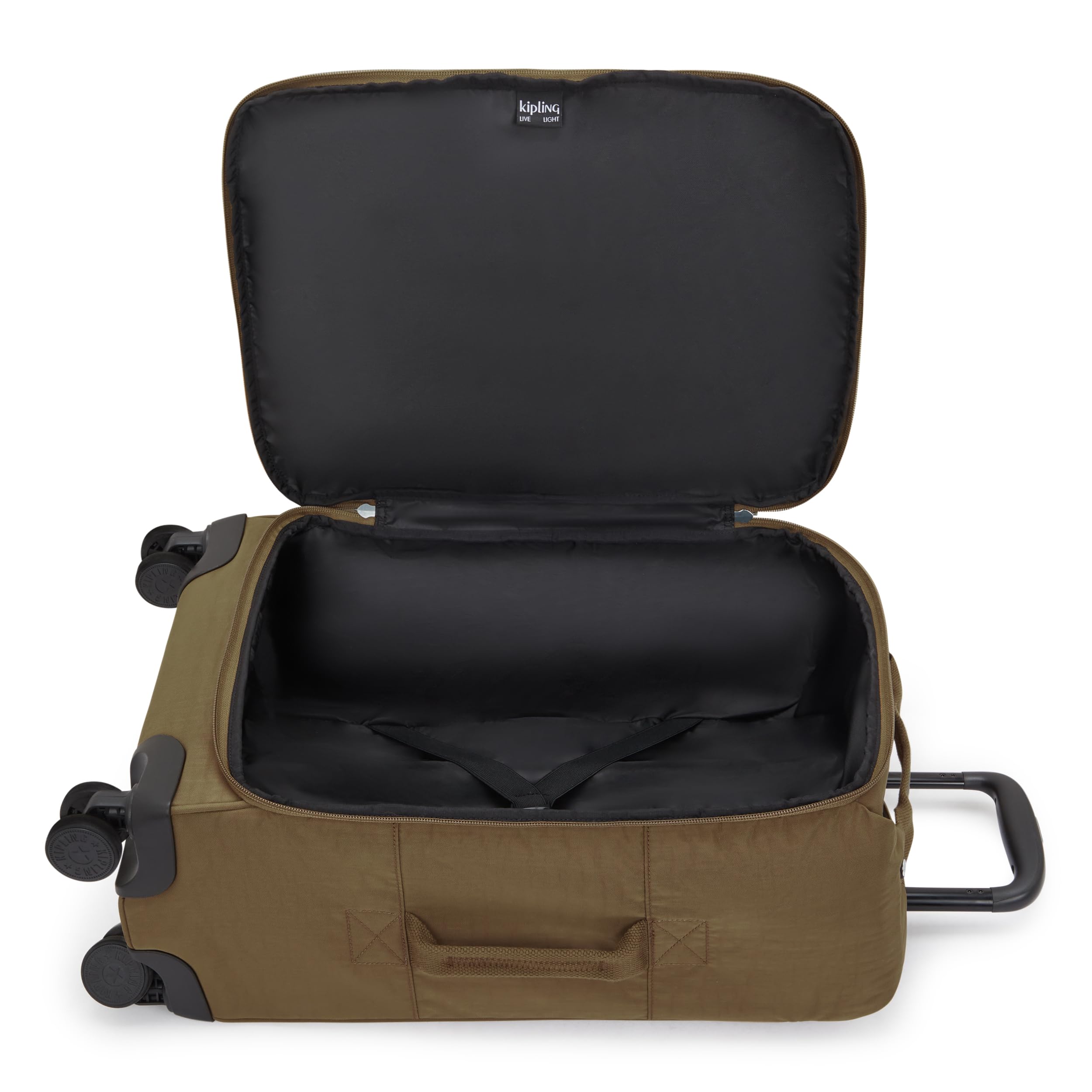 Kipling Darcey UP S Bolsa de Viaje pequeña con Ruedas, Carry On, Smooth Khaki (Khaki)