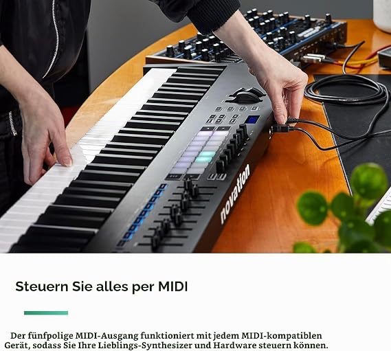 Novation Launchkey 88 [MK3] Premium MIDI Controller Keyboard with 88 Keys for Expressive Music Creation Black
