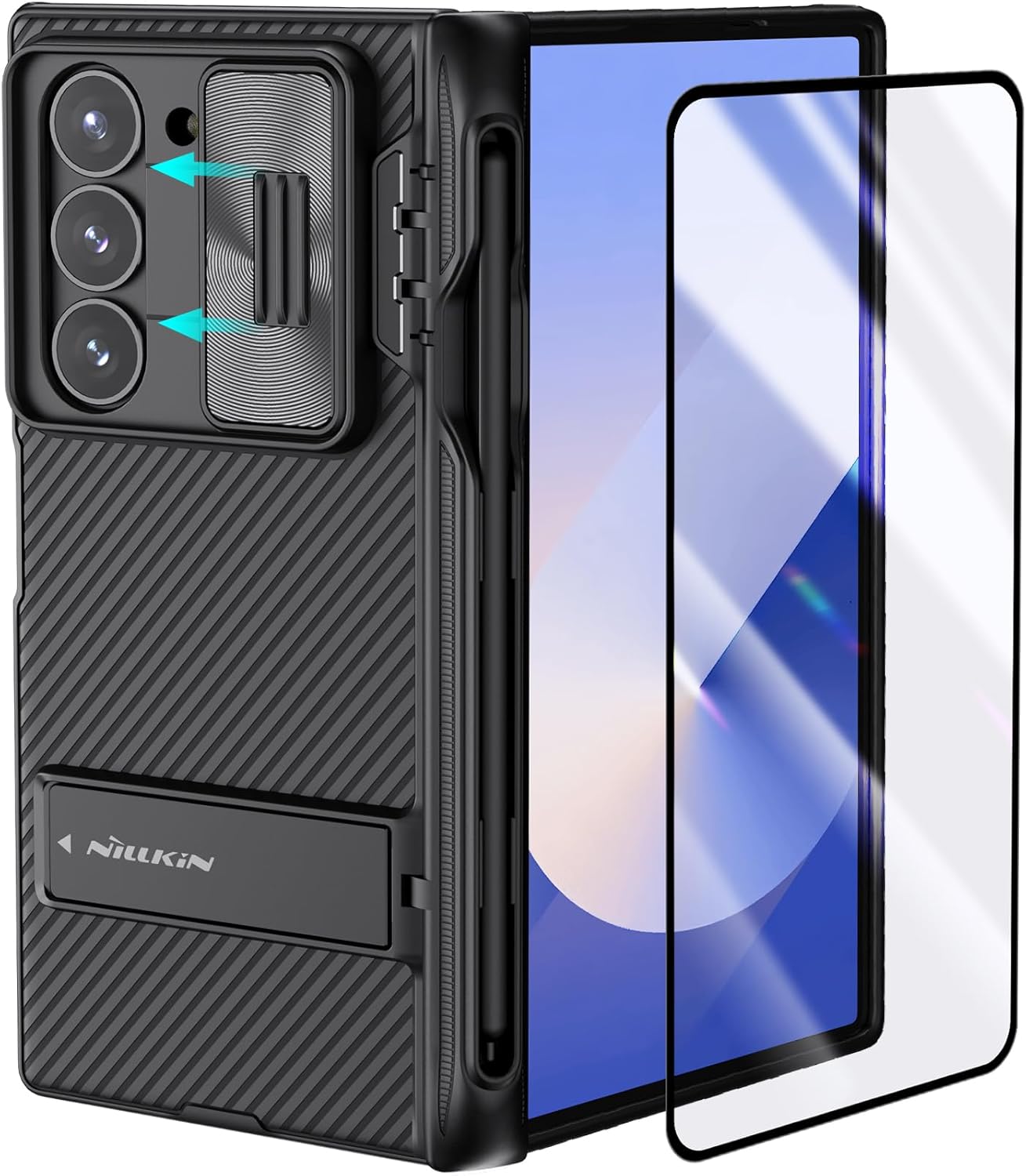 Nillkin for Galaxy Z Fold Case with S Pen Holder, Liberia Ubuy