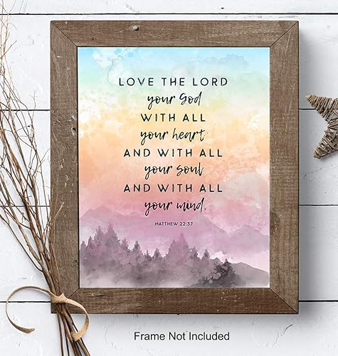Miniatura 7 de Scripture Bible Journaling Wall Art - Blessed Sign - Bible Verse Wall Art, Religious Decor - Christian Gifts for Women, Men, Kids Bedroom - Unframed