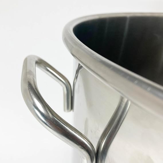 Bayou Classic 1124 24-qt Stainless Stockpot w/Lid And Basket Includes Vented Lid Perforated Stainless Steel Basket Perfect For Steaming Boiling and Frying