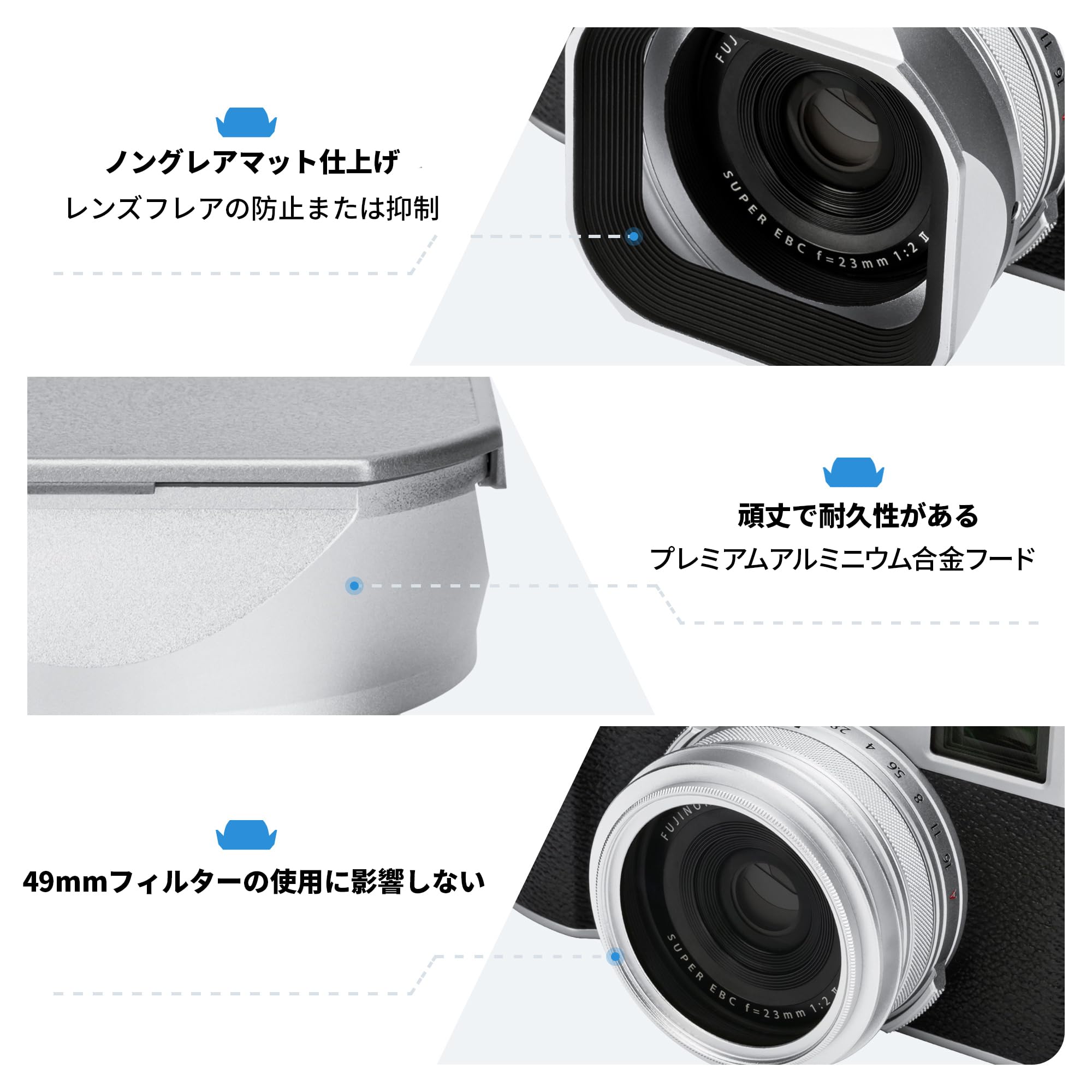 Amazon | 【新改良】JJC Fujifilm X100VI X100V X100F 用メタル 