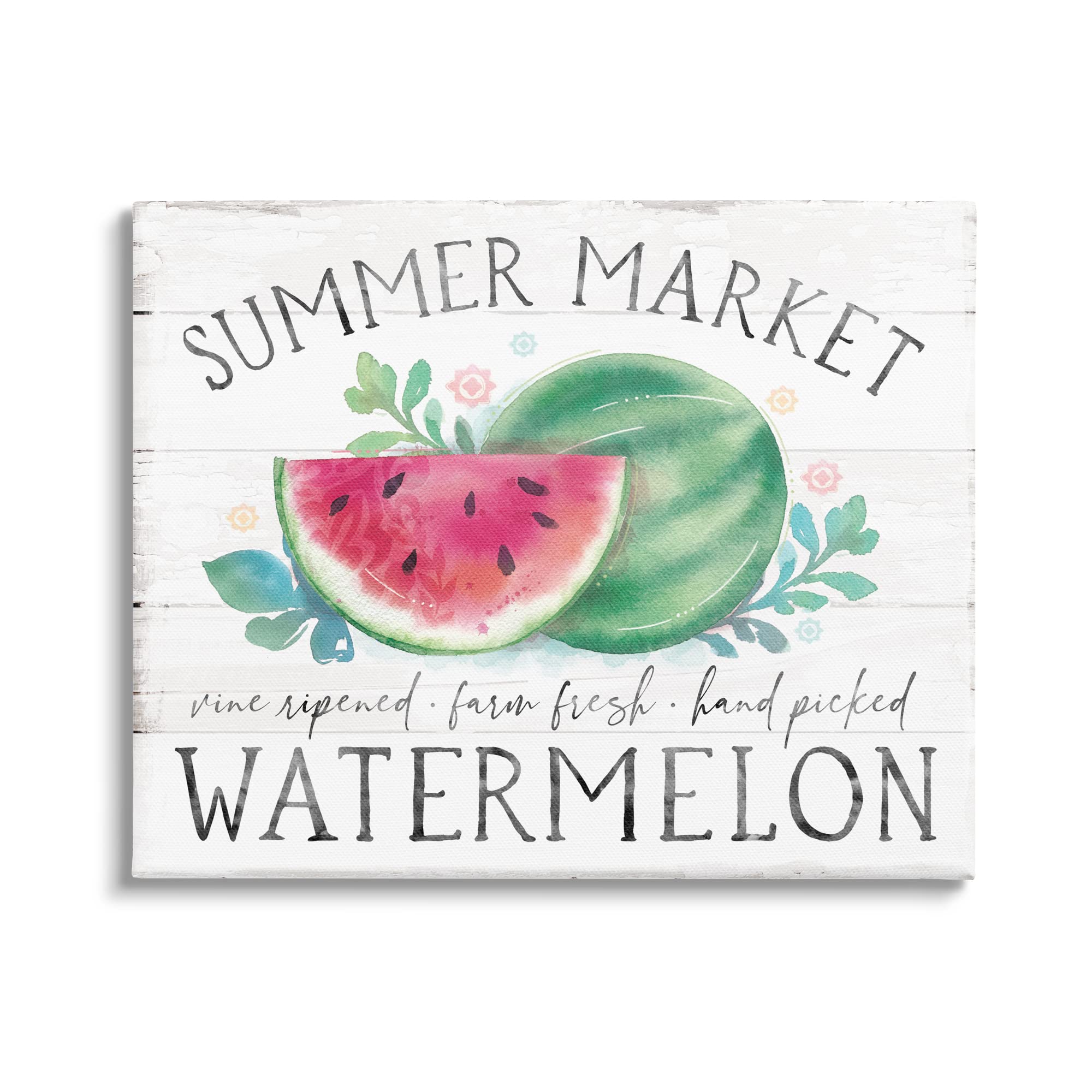 Stupell Industries Summer Market Watermelon Farm Country Grain Pattern, Design by Courtney Morgenstern