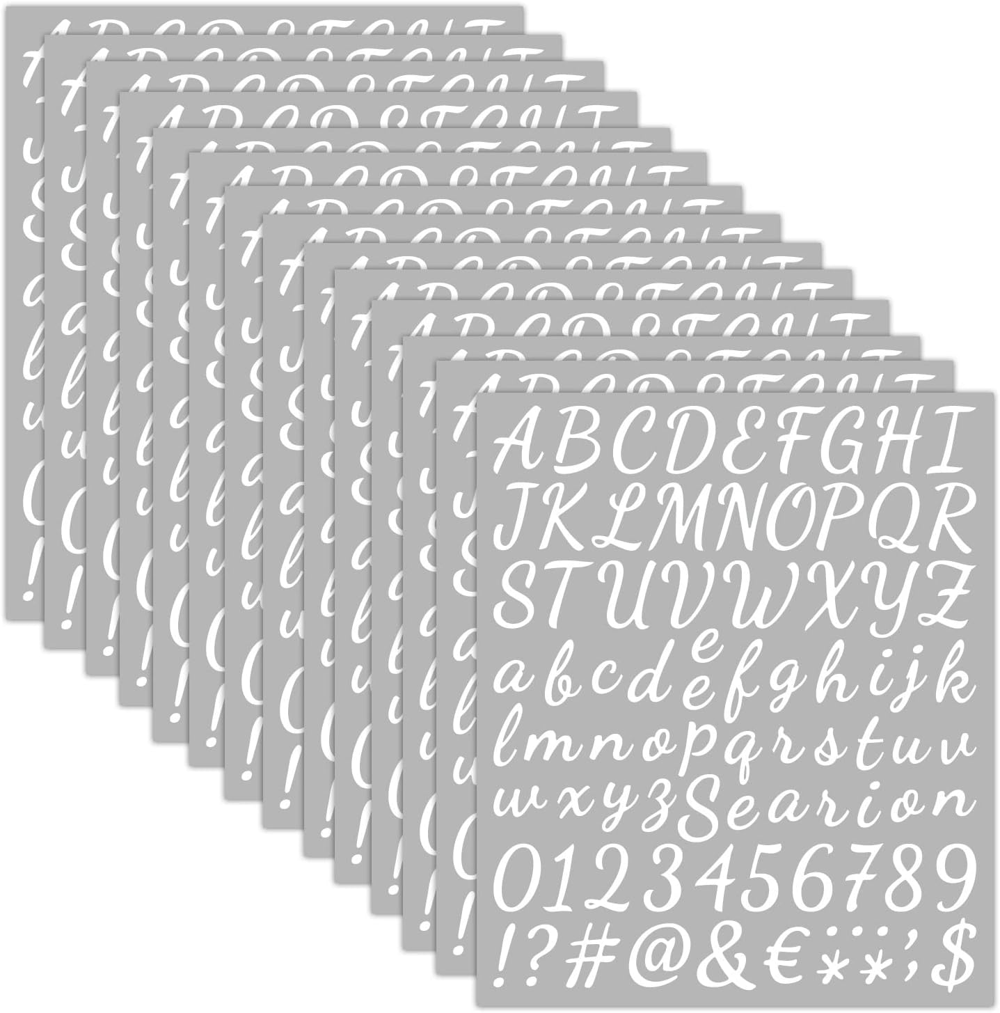 LIMITADA 10 Feuilles Lettres Autocollantes 2 Tailles Stickers Lettres