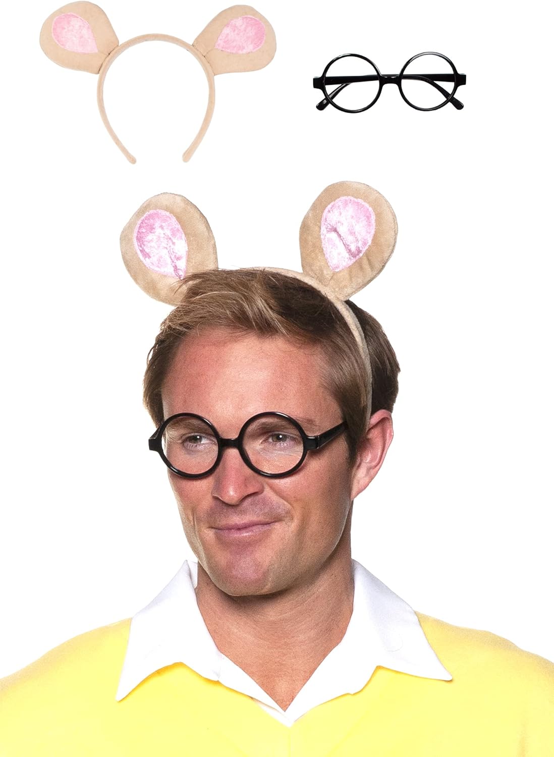 UNDERWRAPS Officially Licensed Arthur Adult Accessory Kit Yellow