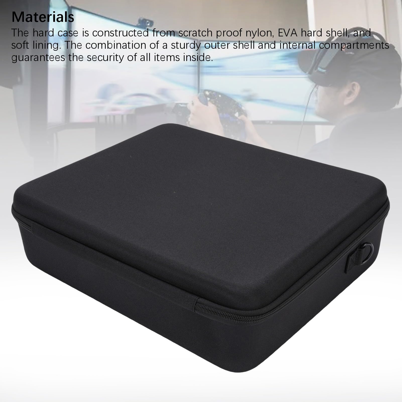 Borsa Protettiva Durevole per Console di Gioco Custodia da Viaggio Antiurto per Giocatori Antigraffio Adatta per Console SLIM (BLACK)