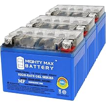 Mighty Max Battery YTX4L-BSGEL 12V 3AH GEL Replacement Battery compatible with Aeon Benzai Cobra/CX-Sport 50 50CC - 3 Pack