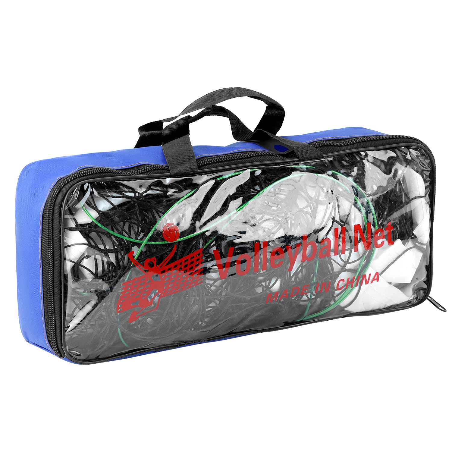 QWORK Filet Pliable de Volleyball Taille Standard pour Plage Intérieur Extérieur avec Sac de Transport
