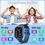 meoonley Kids Watch with 140 Sports Modes, 1.5" Kids Fitness Tracker, Boys Smart Watch, No APP/Phone Required, Sleep Monitor, Heart Rate, Puzzle Games, IP68 Waterproof,Gifts for Girls Teens Aged 3+