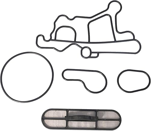 Miniatura 9 de Kit de enfriador de aceite de motor  Compatible con camiones Ford  Powerstroke 6.0L V8 F250, F-350, F450, F550 Super Duty, Excursion, E350, E-450