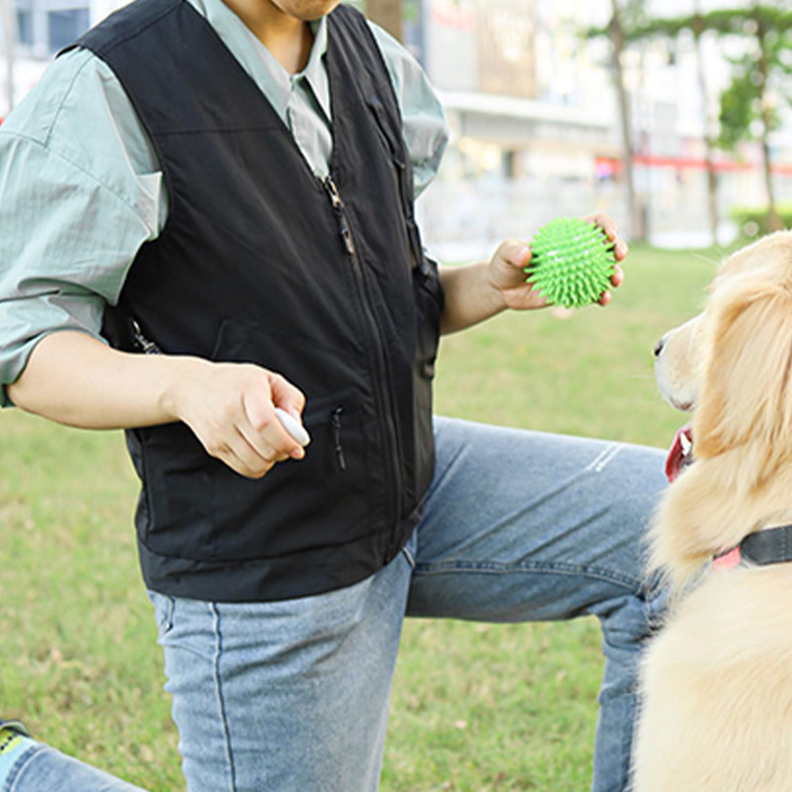 Gilet Allenatore Canino Poliestere, Tasche Multiple | Dresseur - Indumento protettivo multiuso con fibbia a D per allenamento all'aperto, escursionismo, campeggio, caccia, pesca